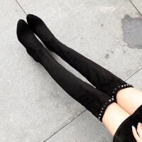 👠☘️BỐT ĐÙI DA LỘN VIỀN ĐINH SIÊU SANG