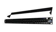 ABS Patch panel 24 port Unshield w Keystone Jack CAT6 19" rackmount Albertsons AHD624