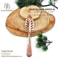 Absinthe Spoon Copper 03/ Muỗng Absinthe Đồng 03