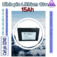 ABT.Bình Pin 12v Lithium 15ah thay thế cho Loa kéo , Ups, Bình Phun thuốc , Quạt tích điện, Camera, modem wifi vv .