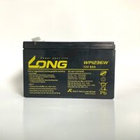 Ắc quy 12V 9Ah hiệu Long WP1236W chuyên dùng chp UPS, lưu điện cửa cuốn, bình xịt thuốc