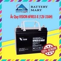 Ắc quy bộ lưu điện, ắc quy Vision 6FM33-X (12V-33AH), ắc quy viễn thông