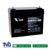 Ắc quy chính hãng Vision 12V – 75Ah 6FM75-X