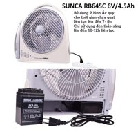 Ắc quy cho quạt sạc Sunca Model RB645C