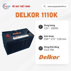 Ắc quy Delkor 1110K ( 12v - 100Ah) Bulon