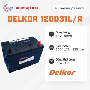 Ắc quy Delkor 120D31L ( 12v - 90Ah )
