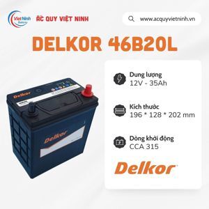 Ắc quy Delkor 46B20L ( 12v - 35Ah ) NS40Zl