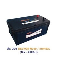 Ắc quy Delkor MF N200 / 210H52L 12V 200Ah – Ắc quy khô công suất lớn Hàn Quốc