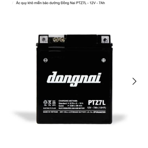 Ắc Quy Đồng Nai PTZ7L 12V 7AH