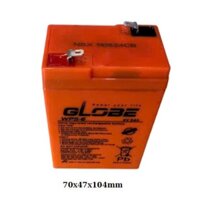 Ắc quy Globe 6V-5Ah dùng cho xe điện trẻ em quạt tích điện, cân điện tử, đèn sự cố
