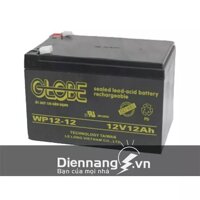 Ắc quy globe wp12 - 12nse (12v - 12ah) - ắc quy cho xe đạp điện, (cọc vít)