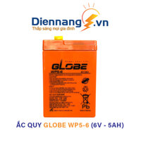 Ắc Quy Globe WP5-6 (6V-5Ah), Ắc Quy Đèn Sạc, Quạt Sạc, Đèn PCCC, Đèn Khẩn Cấp, Xe Điện Trẻ Em - ĐIỆN NĂNG