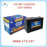 Ắc quy GS 100AH 115D33V