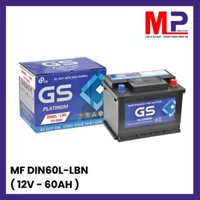 Ắc quy GS 60ah – 12v (Din60R/L) khô giá bán, thay uy tín Hà Nội