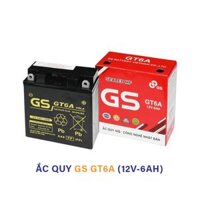 Ắc quy GS GT6A 12V 6Ah – Ắc quy khô xe máy chính hãng cho Wave, Future, Sirius, Jupiter (trước 2010)