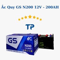 ẮC QUY GS N200 NƯỚC 12V - 200AH dùng cho tàu thuyền, máy phát điện công nghiệp, xe Container, xe tải 17 tấn..v.v..