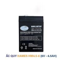 Ắc Quy Hames HM4.5-6 6V 4.5Ah – Ắc Quy Đèn Sạc, Quạt Sạc & Thiết Bị Khẩn Cấp