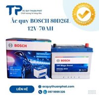 Ắc quy khô BOSCH 80D26L 12V-70AH miễn bảo dưỡng chuyên dùng cho các dòng xe ô tô và xe tải