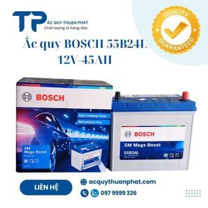 Ắc quy khô Bosch Mega Power Lite 55B24L-BHD (45Ah)