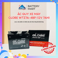 Ắc Quy Khô GLOBE WTZ7A-4BP 12V-7AH  Bình ắc quy dành cho xe máy Yamaha Nouvo I, II, III đời cũ