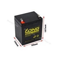 Ắc Quy Long 12V-5Ah WP5-12 - Chuyên Dùng Cho Nguồn Dự Phòng UPS, Inverter, ...