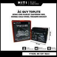 Ắc quy TOPLITE YTX20L-BS (12V-18Ah) dùng cho Harley Davidson 1803, Honda Gold Wing, Triumph Rocket