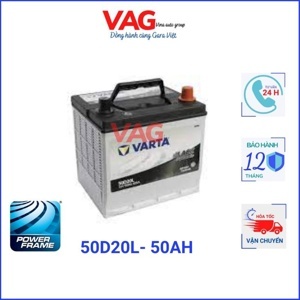 Ắc quy Varta 50Ah 50D20L