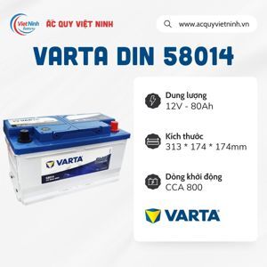 Ắc quy Varta 80Ah 12V - 58014 DIN80