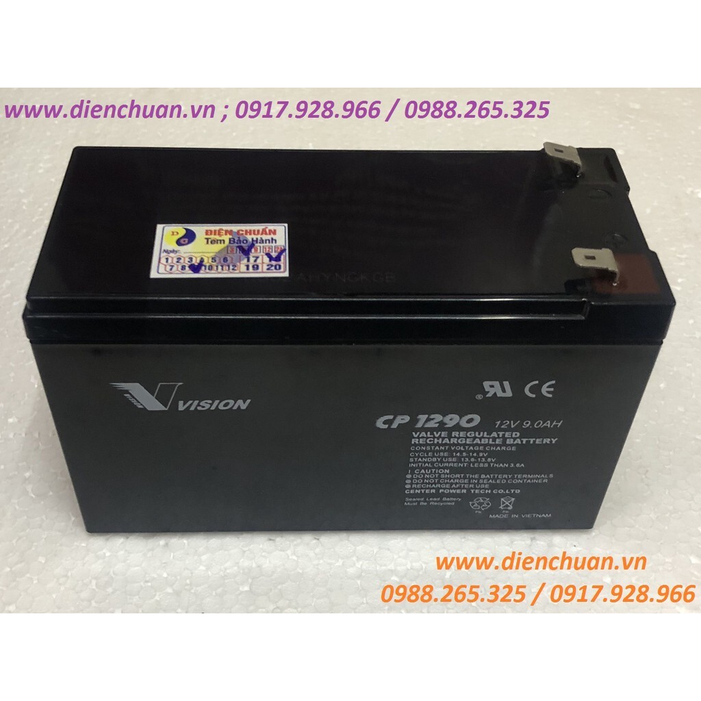 Ắc quy Vision CP1290 12V 9AH