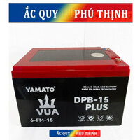 Ắc quy xe đạp điện 12V-15Ah Yamato VUA Plus 6-DPB-15 PLus (hàng cao cấp)