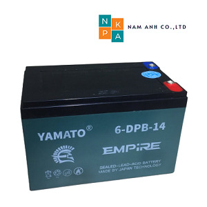 Ắc quy xe đạp điện Yamato 12V 14Ah, 6-DZF-14