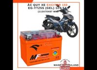 Ắc quy xe Exciter 150 chính hãng Eagle Thái Lan 12V-5ah