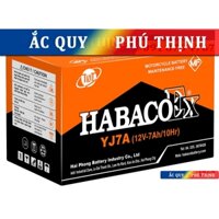 Ắc quy xe máy 12V - 7Ah Habaco YJ7A - Lắp cho xe ATILA - SYM - SPACY