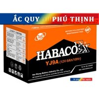 Ắc quy xe máy 12V - 9Ah Habaco YJ9A - Lắp cho LX, FLY, SPACY