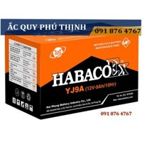 Ắc quy xe máy 12V - 9Ah Habaco YJ9A - Lắp cho LX, FLY, SPACY