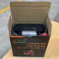 Ắc quy xe máy chính hãng công nghệ GEL siêu bền 12N5B 5.0Ah dùng cho xe Dream, Wave100, sirius & jupiter đời cũ 2010.