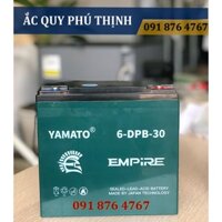 Ắc quy Xe Máy Điện -  Loa Kéo - Năng Lượng mặt trời YAMATO 12V - 30Ah 6-DPB-30