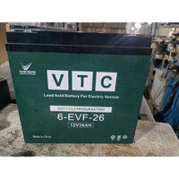 Ắc quy xe máy điện VTC 6-EVF26 (12v-26Ah)