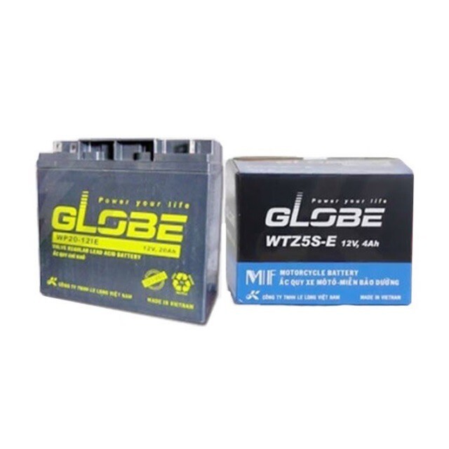 Ắc quy xe máy Globe 12V- 4Ah WTZ5S-E