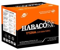 Ắc quy xe máy khô Habaco 12V – 6Ah EX – YTZ6A