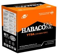 Ắc quy xe máy khô Habaco 12V – 8Ah EX – YT8A