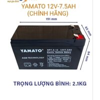 Ắc Quy Yamato Xe Điện Trẻ Em (12V-7.5AH) Chính Hãng
