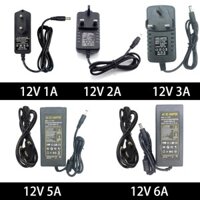 Ac to DC Adapter, AC 100V-240V sang DC 12V 1A 2A 3A 5A 6A Máy biến áp Bộ chuyển đổi nguồn điện phích cắm Vương quốc Anh cho dải đèn LED Camera quan sát