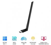 AC600 High Gain Wireless Dual Band USB Adapter TP-Link Archer T2U Plus