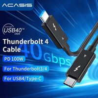Acasis Cáp Chuyển Đổi Dữ Liệu 4 Cổng 40gbps 100w 8k 4k 3 / 4 Cổng usb4