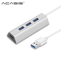 Acasis USB3.0 * 1, USB2.0 * 3 4 Cổng USB HUB Bộ Chia Công Tắc Với Giao Diện Micro USB Bộ Chuyển Đổi Nguồn Cho PC Đầu Đọc laptop Cổng Sạc Tốc Độ Truyền Lên Đến 5Gbps