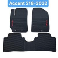 ACCENT Thảm lót sàn cao su xe Accent 2018-2023 hàng đúc ko mùi (loại có tai chân chờ)