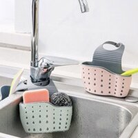 Accessories Utensils Organizer Adjustable Snap Sink Soap Sponge Holder Kitchen Hanging Drain Basket Kitchen Gadgets