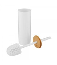 ACCO Bộ bàn chải cọ nhà vệ sinh bằng nhựa MOKU H37.2XW9.1XD9.1cm màu trắng