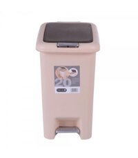 ACCO Thùng rác bằng nhựa hình vuông 20L G1850 W25xH43xD34cm màu be